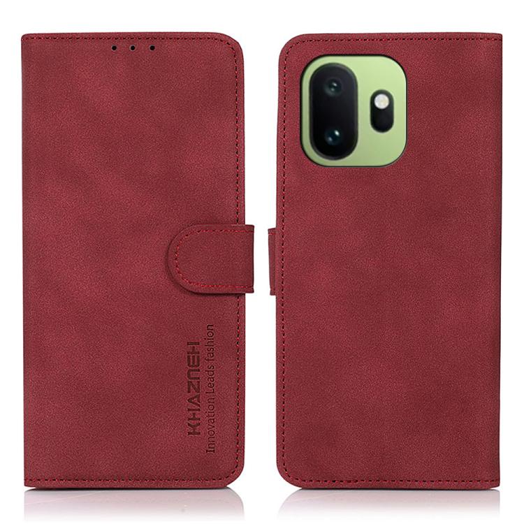 KHAZNEH Custodia per telefono in pelle con trama opaca, For OnePlus Nord CE6 Lite 5G Global, For OnePlus Ace 6 Ultra, For OnePlus 15T, For OnePlus Turbo 6V / Turbo 6, For OnePlus 15, For OnePlus Nord 5