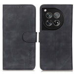 KHAZNEH Custodia per telefono in pelle con trama retrò, For OnePlus 12, For OnePlus Ace 2 Pro, For OnePlus Nord 3 / Ace 2V