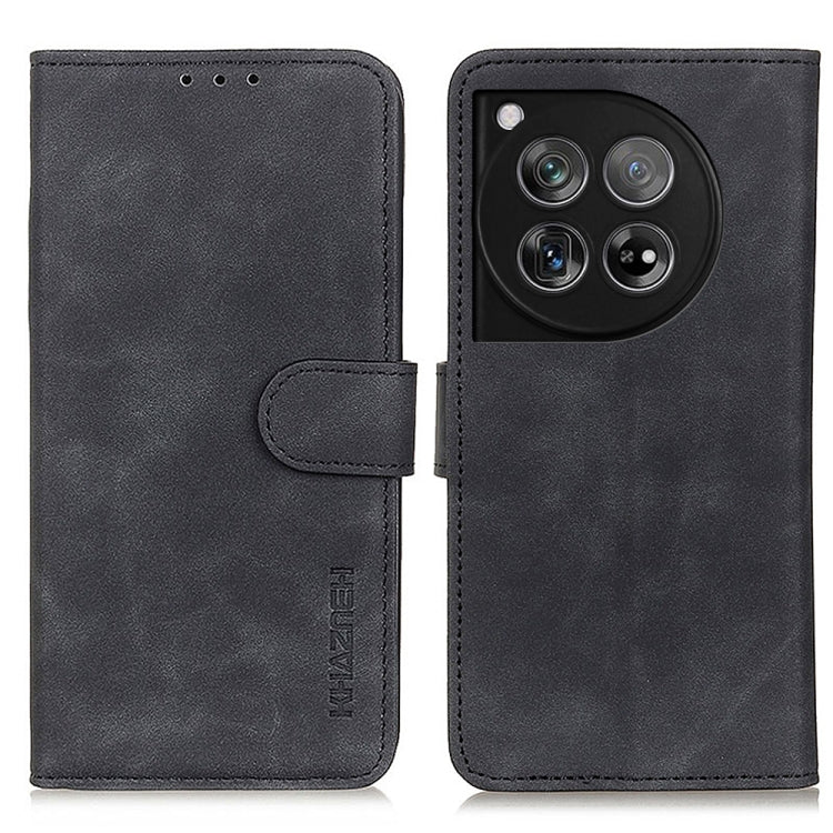 KHAZNEH Custodia per telefono in pelle con trama retrò, For OnePlus 12, For OnePlus Ace 2 Pro, For OnePlus Nord 3 / Ace 2V