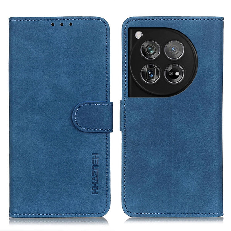 KHAZNEH Custodia per telefono in pelle con trama retrò, For OnePlus 12, For OnePlus Ace 2 Pro, For OnePlus Nord 3 / Ace 2V