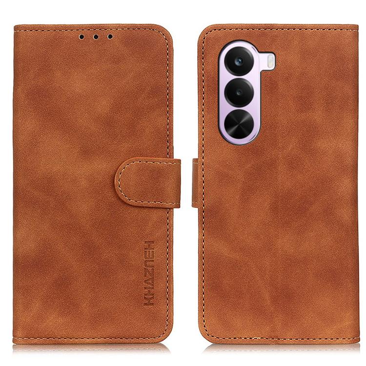 KHAZNEH Custodia per telefono in pelle con trama retrò, For OnePlus Nord CE6 Lite 5G Global, For OnePlus Ace 6 Ultra, For OnePlus 15T, For OnePlus Turbo 6 / 6V, For OnePlus 15R 5G/Ace 6/Ace 6T 5G, For OnePlus 15