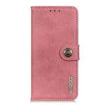 KHAZNEH Custodia per telefono in pelle a conchiglia con trama in pelle bovina, For OnePlus Nord 3 / Ace 2V