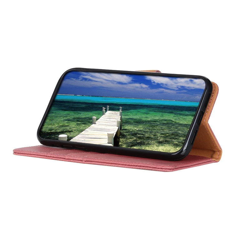 KHAZNEH Custodia per telefono in pelle a conchiglia con trama in pelle bovina, For OnePlus Nord 3 / Ace 2V