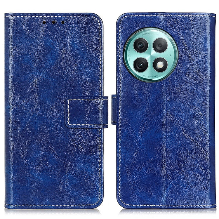 Custodia per telefono in pelle a vibrazione orizzontale con struttura retrò Crazy Horse, For OnePlus 12, For OnePlus Ace 2 Pro, For OnePlus Nord 3 / Ace 2V