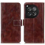 Custodia per telefono in pelle a vibrazione orizzontale con struttura retrò Crazy Horse, For OnePlus 12, For OnePlus Ace 2 Pro, For OnePlus Nord 3 / Ace 2V