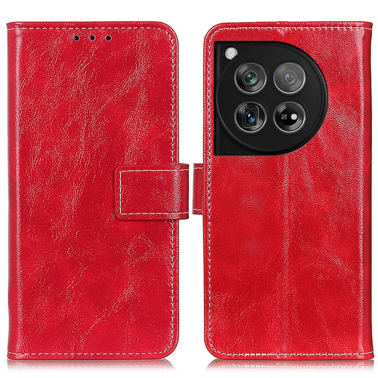 Custodia per telefono in pelle a vibrazione orizzontale con struttura retrò Crazy Horse, For OnePlus 12, For OnePlus Ace 2 Pro, For OnePlus Nord 3 / Ace 2V