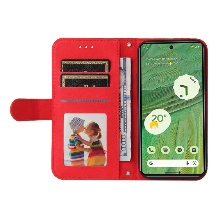 Custodia per telefono in pelle con bottone in metallo con albero della vita Skin Feel, For Google Pixel  7