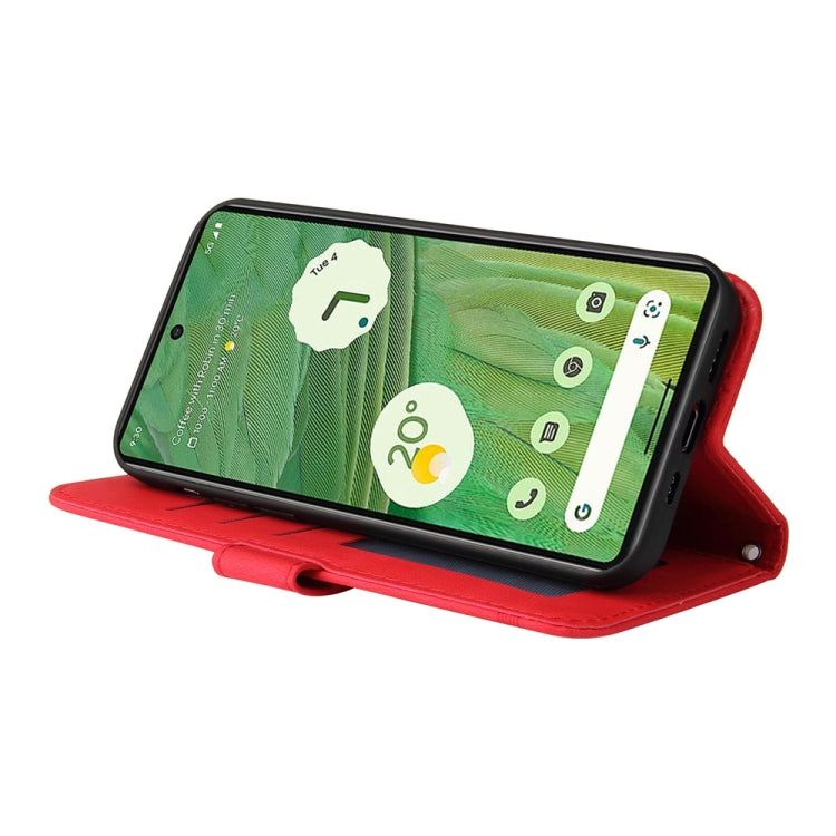 Custodia per telefono in pelle con bottone in metallo con albero della vita Skin Feel, For Google Pixel  7