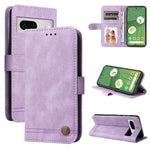 Custodia per telefono in pelle con bottone in metallo con albero della vita Skin Feel, For Google Pixel 8, For Google Pixel 7a, For Google Pixel 7 Pro, For Google Pixel  7