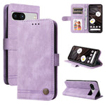 Custodia per telefono in pelle con bottone in metallo con albero della vita Skin Feel, For Google Pixel 8, For Google Pixel 7a, For Google Pixel 7 Pro, For Google Pixel  7