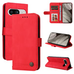 Custodia per telefono in pelle con bottone in metallo con albero della vita Skin Feel, For Google Pixel 8, For Google Pixel 7a, For Google Pixel 7 Pro, For Google Pixel  7