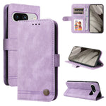 Custodia per telefono in pelle con bottone in metallo con albero della vita Skin Feel, For Google Pixel 8, For Google Pixel 7a, For Google Pixel 7 Pro, For Google Pixel  7