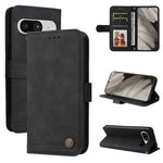 Custodia per telefono in pelle con bottone in metallo con albero della vita Skin Feel, For Google Pixel 8, For Google Pixel 7a, For Google Pixel 7 Pro, For Google Pixel  7