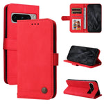 Custodia per telefono in pelle con bottone in metallo con albero della vita Skin Feel, For Google Pixel 9 Pro, For Google Pixel 9, For Google Pixel 8a, For Google Pixel 8 Pro
