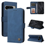 Custodia per telefono in pelle con bottone in metallo con albero della vita Skin Feel, For Google Pixel 9 Pro, For Google Pixel 9, For Google Pixel 8a, For Google Pixel 8 Pro