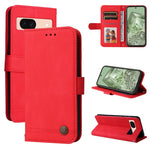 Custodia per telefono in pelle con bottone in metallo con albero della vita Skin Feel, For Google Pixel 9 Pro, For Google Pixel 9, For Google Pixel 8a, For Google Pixel 8 Pro