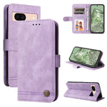 Custodia per telefono in pelle con bottone in metallo con albero della vita Skin Feel, For Google Pixel 9 Pro, For Google Pixel 9, For Google Pixel 8a, For Google Pixel 8 Pro