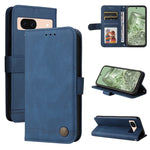Custodia per telefono in pelle con bottone in metallo con albero della vita Skin Feel, For Google Pixel 9 Pro, For Google Pixel 9, For Google Pixel 8a, For Google Pixel 8 Pro