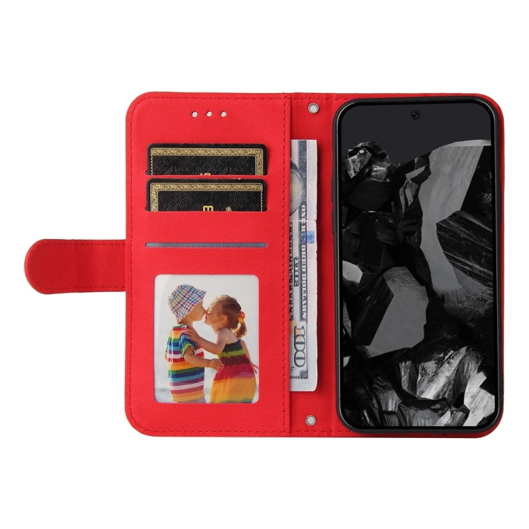 Custodia per telefono in pelle con bottone in metallo con albero della vita Skin Feel, For Google Pixel 9 Pro, For Google Pixel 9, For Google Pixel 8a, For Google Pixel 8 Pro