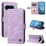 Custodia per telefono in pelle con bottone in metallo con albero della vita Skin Feel, For Google Pixel 9 Pro, For Google Pixel 9, For Google Pixel 8a, For Google Pixel 8 Pro