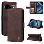 Custodia per telefono in pelle con bottone in metallo con albero della vita Skin Feel, For Google Pixel 11 Pro XL, For Google Pixel 11 / Pixel 11 Pro, For Google Pixel 10a, For Google Pixel 9a