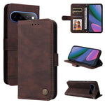 Custodia per telefono in pelle con bottone in metallo con albero della vita Skin Feel, For Google Pixel 11 Pro XL, For Google Pixel 11 / Pixel 11 Pro, For Google Pixel 10a, For Google Pixel 9a