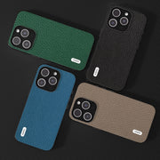 Custodia in vera pelle per iPhone 15 e 14
