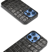 Custodia in vera pelle per iPhone 16 e 15