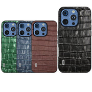 Custodia in vera pelle per iPhone 16 e 15
