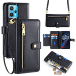 Custodia per telefono in pelle con portafoglio con cerniera a tracolla Lite Sheep Texture, For Realme C30 4G / Narzo 50i Prime, For Realme C31, For Realme GT Neo 3, For Realme 9 Pro+