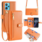Custodia per telefono in pelle con portafoglio con cerniera a tracolla Lite Sheep Texture, For Realme C30 4G / Narzo 50i Prime, For Realme C31, For Realme GT Neo 3, For Realme 9 Pro+