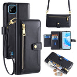 Custodia per telefono in pelle con portafoglio con cerniera a tracolla Lite Sheep Texture, For Realme 8 / 8 Pro, For Realme C20, For Realme C12 / Narzo 20, For Realme 7 / Narzo 20 Pro
