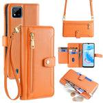 Custodia per telefono in pelle con portafoglio con cerniera a tracolla Lite Sheep Texture, For Realme 8 / 8 Pro, For Realme C20, For Realme C12 / Narzo 20, For Realme 7 / Narzo 20 Pro
