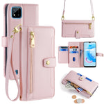 Custodia per telefono in pelle con portafoglio con cerniera a tracolla Lite Sheep Texture, For Realme 8 / 8 Pro, For Realme C20, For Realme C12 / Narzo 20, For Realme 7 / Narzo 20 Pro