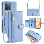 Custodia per telefono in pelle con portafoglio con cerniera a tracolla Lite Sheep Texture, For Realme C30 4G / Narzo 50i Prime, For Realme C31, For Realme GT Neo 3, For Realme 9 Pro+