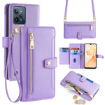 Custodia per telefono in pelle con portafoglio con cerniera a tracolla Lite Sheep Texture, For Realme C30 4G / Narzo 50i Prime, For Realme C31, For Realme GT Neo 3, For Realme 9 Pro+