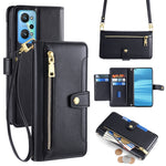 Custodia per telefono in pelle con portafoglio con cerniera a tracolla Lite Sheep Texture, For Realme 8i, For Realme GT Neo 2 5G, For Realme GT Master, For Realme C21Y