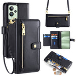 Custodia per telefono in pelle con portafoglio con cerniera a tracolla Lite Sheep Texture, For Realme C35, For Realme 9 Pro, For Realme GT2 Pro, For Realme Narzo 50A