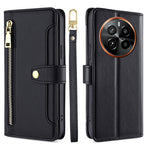 Custodia per telefono in pelle con portafoglio con cerniera a tracolla Lite Sheep Texture, For Realme GT5 Pro 5G, For Realme 11 4G, For Realme GT5 240W, For Realme GT5