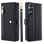Custodia per telefono in pelle con portafoglio con cerniera a tracolla Lite Sheep Texture, For Realme 11 5G Global / 11x 5G, For Realme 11 5G, For Realme 11 Pro / 11 Pro+ 5G, For Realme C65 4G