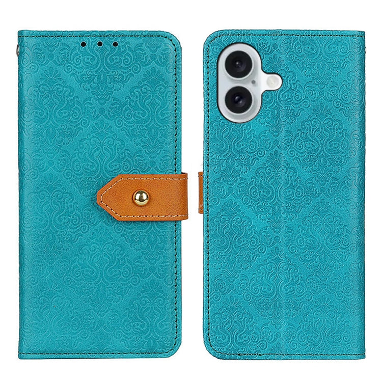 Custodia in pelle floreale per iPhone 15 e 16