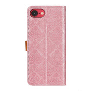 Custodia in pelle floreale per iPhone 16 e 15