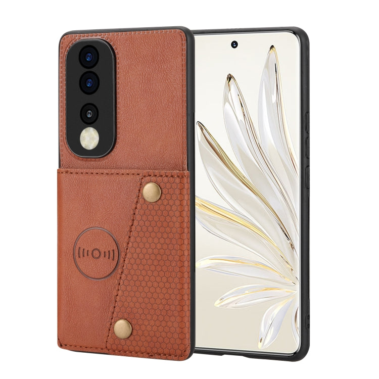 Custodia magnetica per telefono con doppia fibbia, For Honor 300, For Honor 200, For Honor 200 Pro, For Honor 90 Pro