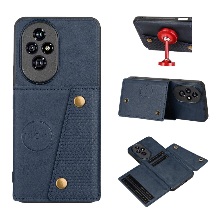 Custodia magnetica per telefono con doppia fibbia, For Honor 300, For Honor 200, For Honor 200 Pro, For Honor 90 Pro