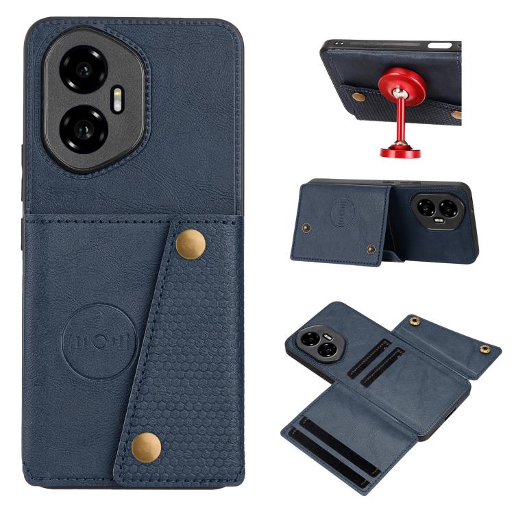 Custodia magnetica per telefono con doppia fibbia, For Honor 300, For Honor 200, For Honor 200 Pro, For Honor 90 Pro