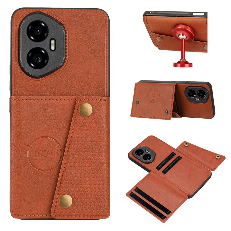 Custodia magnetica per telefono con doppia fibbia, For Honor 300, For Honor 200, For Honor 200 Pro, For Honor 90 Pro