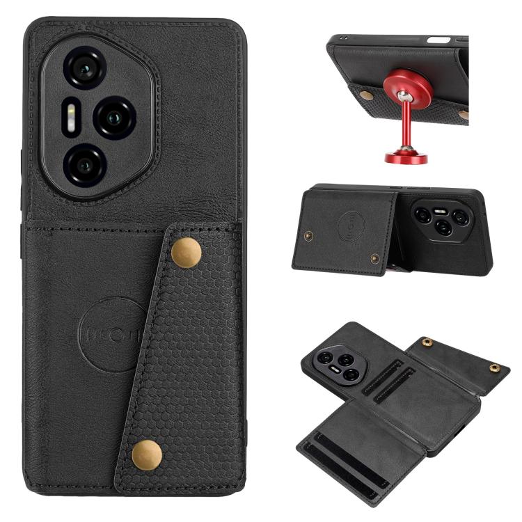 Custodia magnetica per telefono con doppia fibbia, For Honor 400 Pro Global 160.8mm, For Honor 400 Global 156.5mm, For Honor 300 Ultra, For Honor 300 Pro