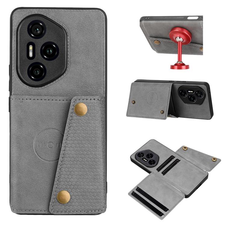 Custodia magnetica per telefono con doppia fibbia, For Honor 400 Pro Global 160.8mm, For Honor 400 Global 156.5mm, For Honor 300 Ultra, For Honor 300 Pro