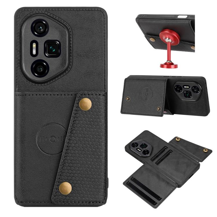 Custodia magnetica per telefono con doppia fibbia, For Honor 400 Pro Global 160.8mm, For Honor 400 Global 156.5mm, For Honor 300 Ultra, For Honor 300 Pro