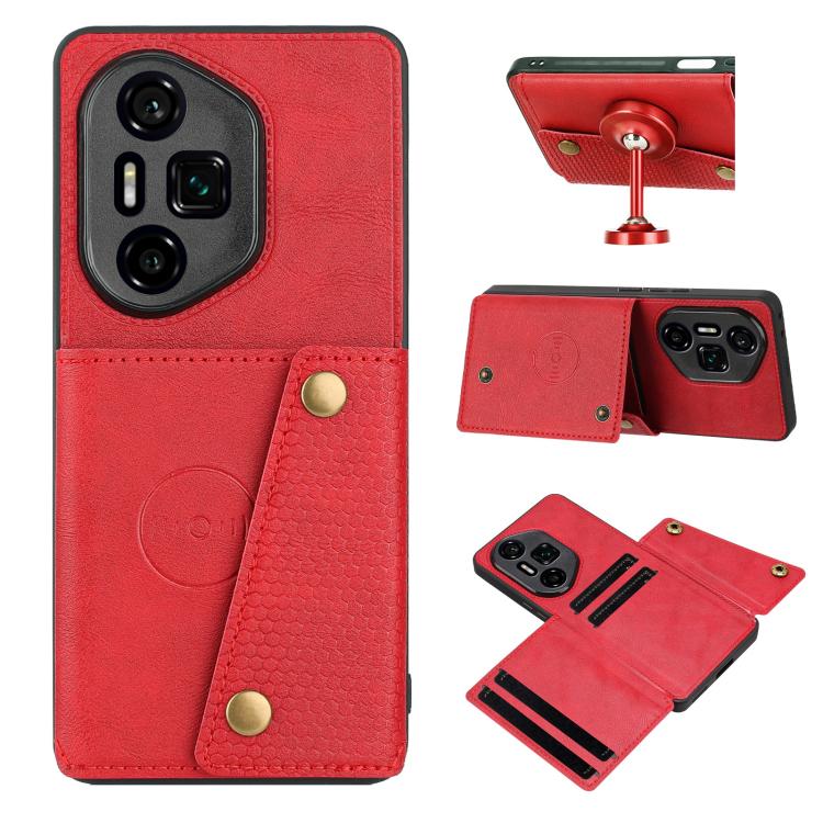Custodia magnetica per telefono con doppia fibbia, For Honor 400 Pro Global 160.8mm, For Honor 400 Global 156.5mm, For Honor 300 Ultra, For Honor 300 Pro